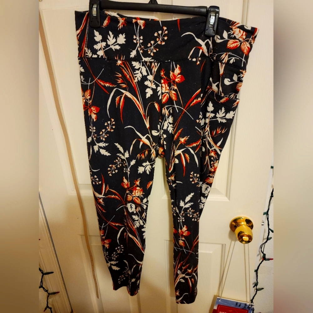 Columbia floral print lined leggings